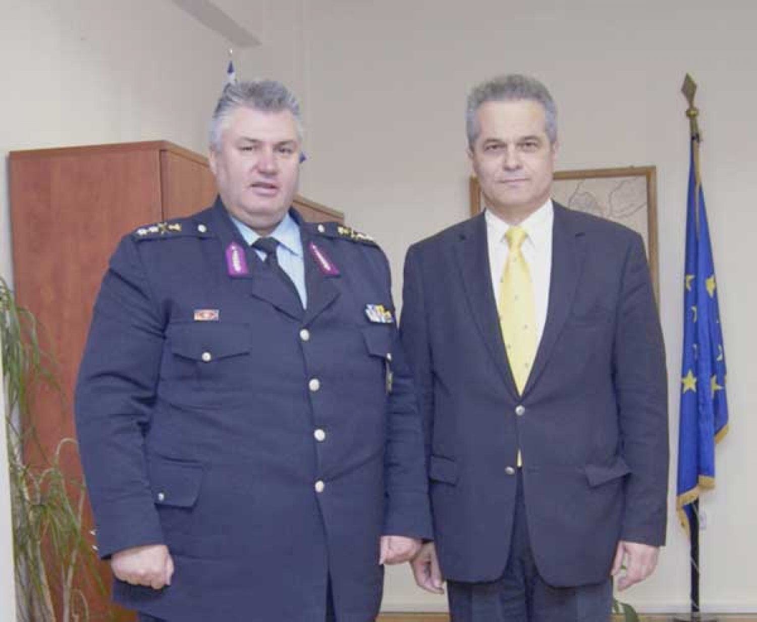 Ο Πρόξενος Βασ. Τόλιος χθες στην Αστ/κή Διεύθυνση Ηπείρου