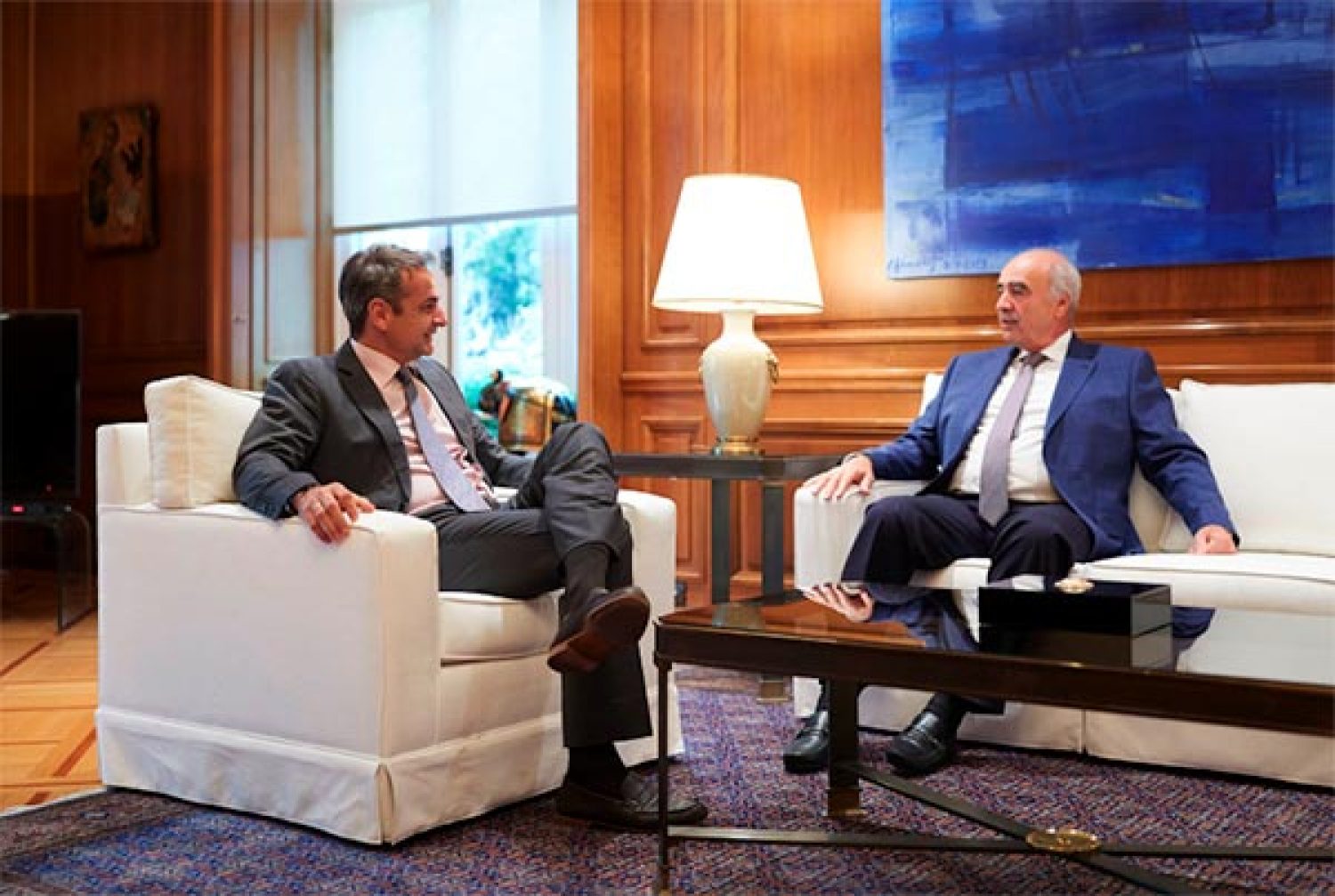 Για τις τελευταίες εξελίξεις στην Ευρώπη τα είπαν χθες Μητσοτάκης - Μεϊμαράκης