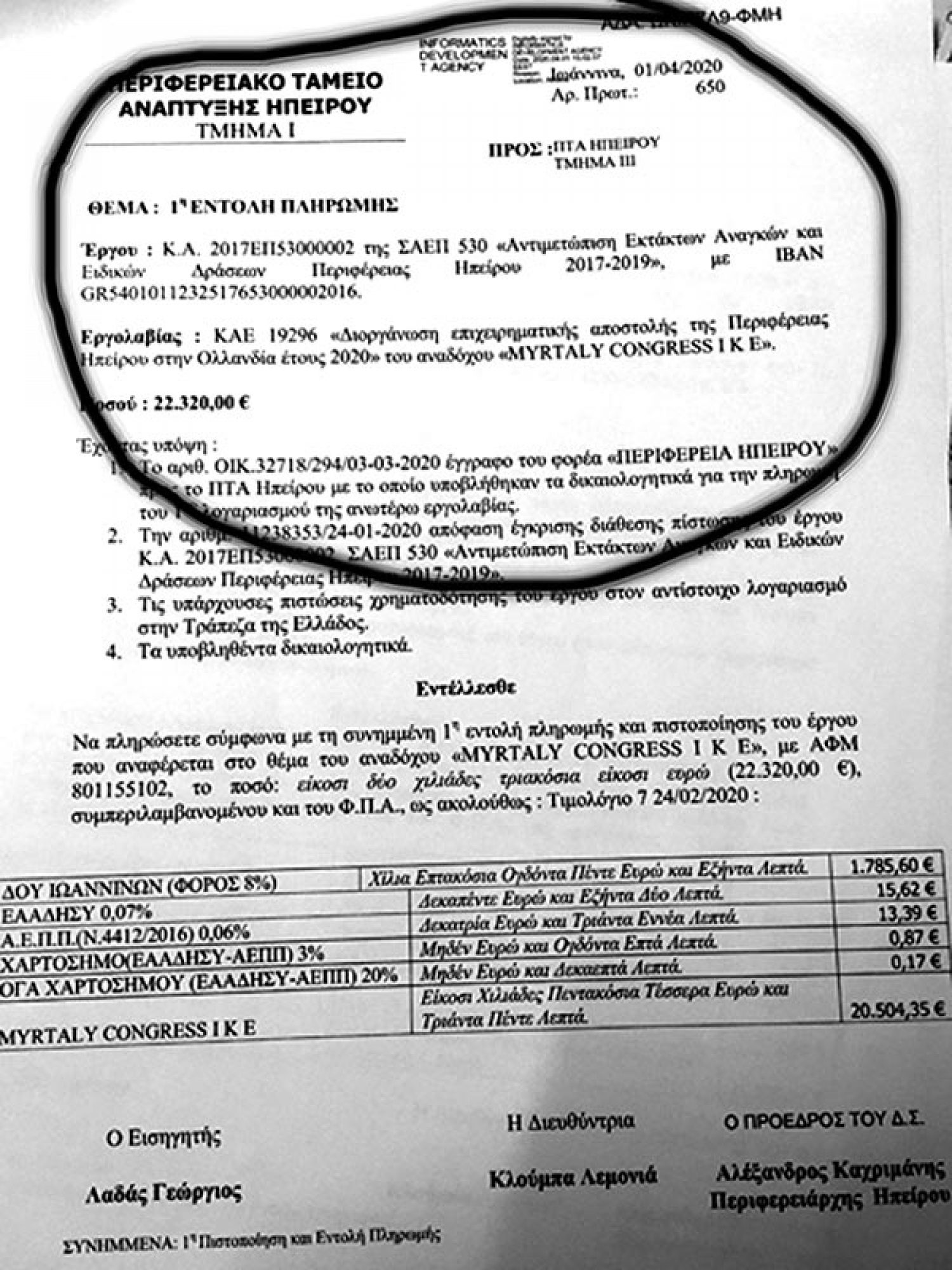 «Πάρτυ» με απ’ ευθείας αναθέσεις σε συνεργάτιδα του Δημάρχου!