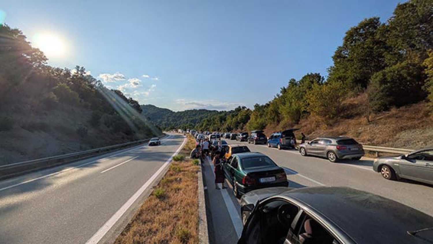 Εκτροπή Ι.Χ. με τραυματίες χθες στον κόμβο της Τύριας