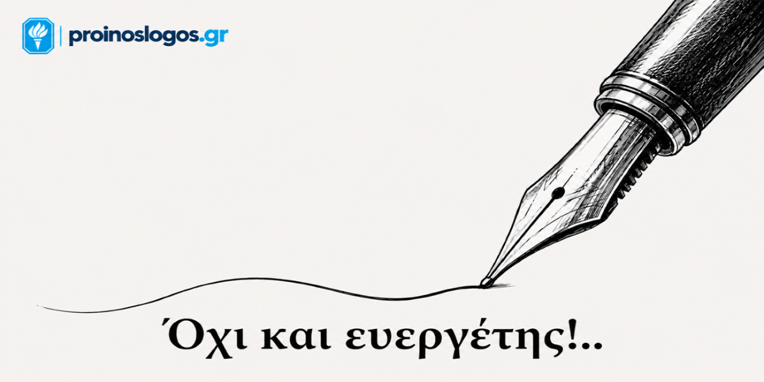 Όχι και ευεργέτης!..