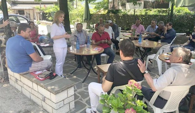 Στα Τζουμέρκα  Μ. Τζούφη, Χρ. Μαντάς και Ι. Στέφος 