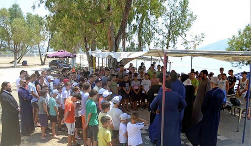 Ο Μητροπολίτης Ιωαννίνων στις  κατασκηνώσεις της Σαγιάδας