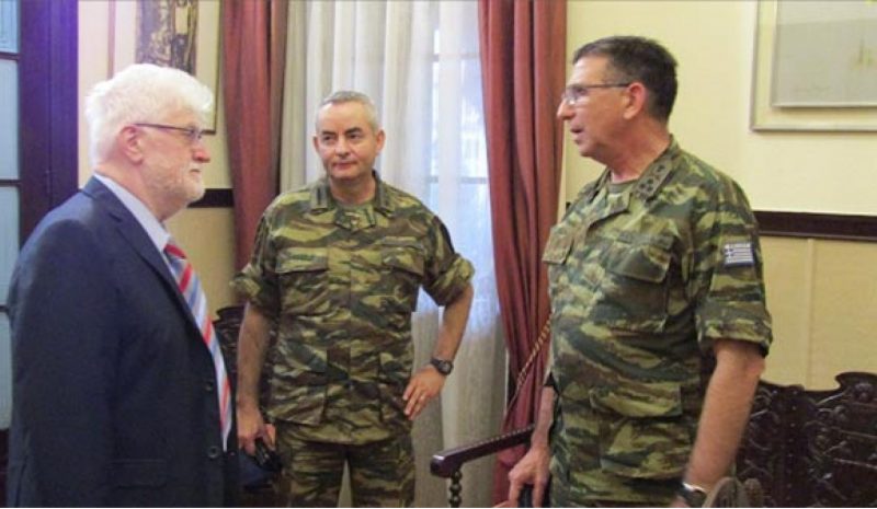 Συνάντηση του Δημάρχου  με τον Διοικητή Γ΄ Σ.Σ.