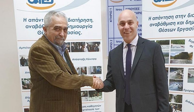Ο Γιώργος Αμυράς ξεναγήθηκε στο Κ.Ε.Κ. του ΟΑΕΔ Ιωαννίνων