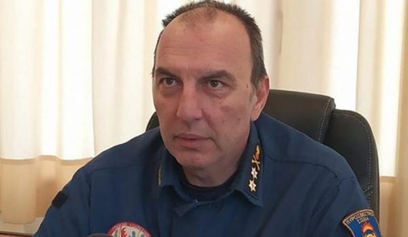 Ο Υπ/γος Κ. Παχίδης Συντονιστής  Επιχειρήσεων Πυροσβεστικής