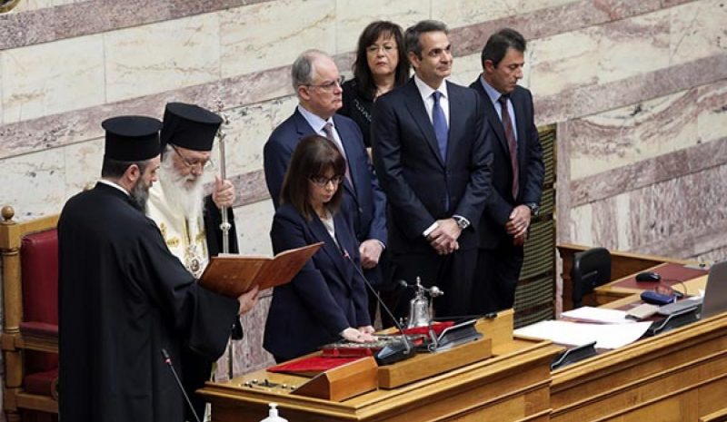 Ανέλαβε χθες τα καθήκοντά της  η Αικατερίνη Σακελλαροπούλου 