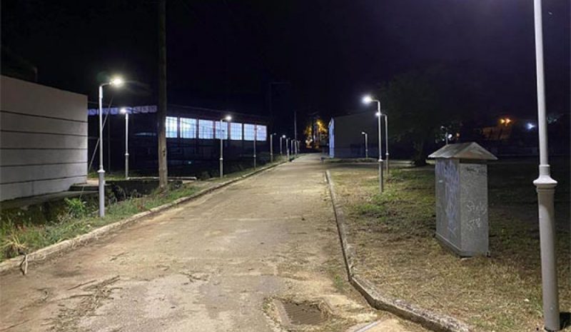 Φωτίστηκαν οι διαδρομές  στον χώρο της Λιμνοπούλας
