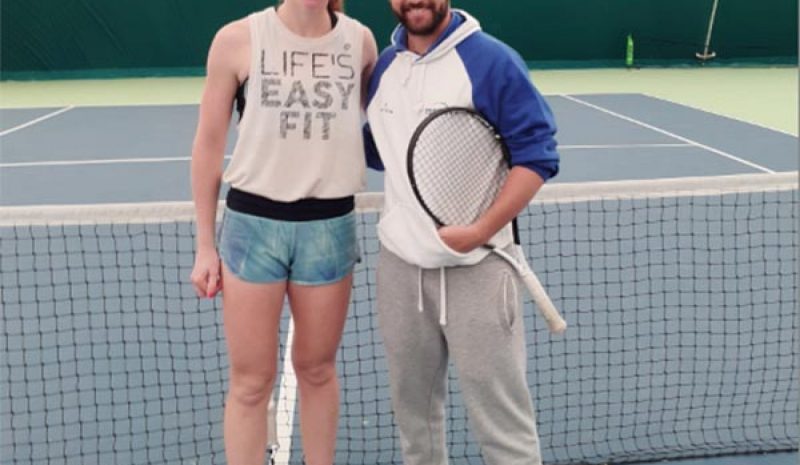 Η Δέσποινα Παπαμιχαήλ στο  Topspin Epirus Tennis Center