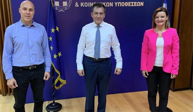 Γ. Αμυράς και Μ. Κεφάλα  στον Υπουργό Εργασίας