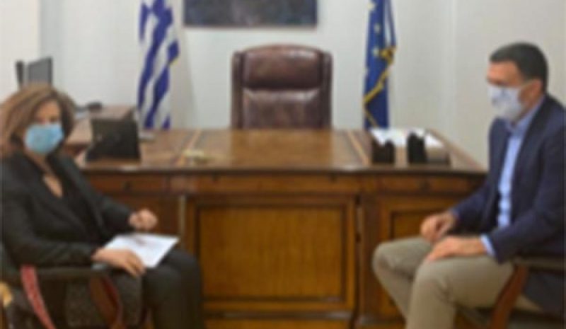 Συνάντηση Βασ. Κικίλια με  την Πρέσβειρα του Λιβάνου