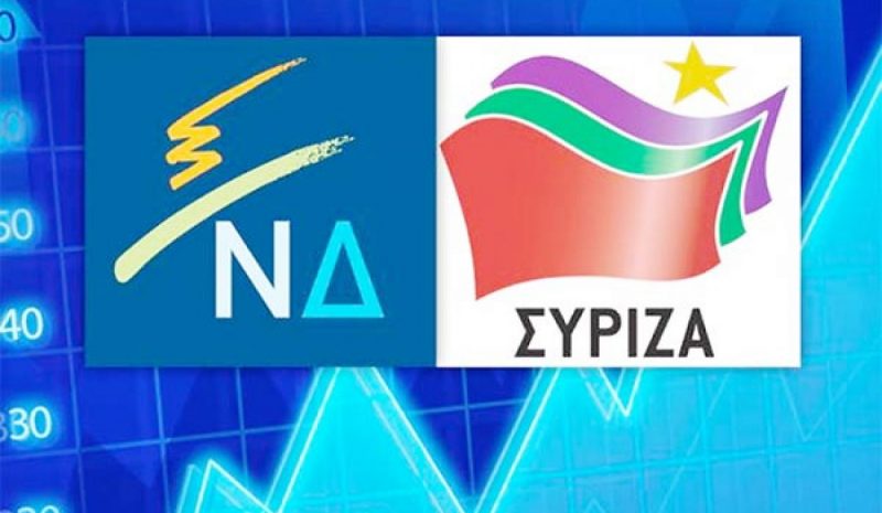 Με 17 μονάδες προηγείται η Ν.Δ. έναντι του ΣΥΡΙΖΑ