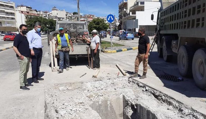 ΑΡΤΑ: Αποκαθίσταται η καθίζηση σε τμήμα της Περιφερειακής Οδού 