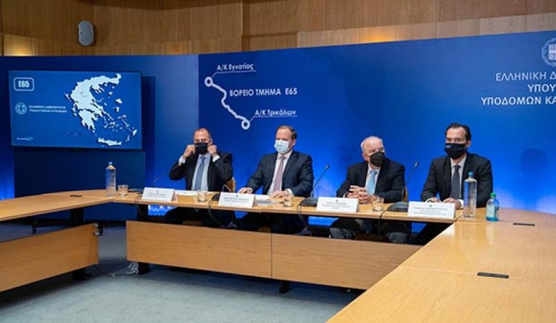 Υπεγράφη χθες η σύμβαση  για το βόρειο τμήμα του Ε65