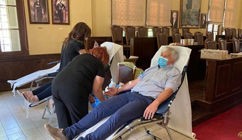 Επιτυχημένη η αιμοδοσία του ΟΚΠΑΠΑ στο δημαρχείο