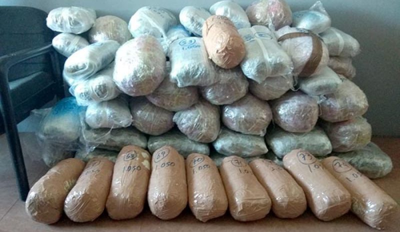  Κατασχέθηκαν 76 κιλά χασίς μετά από  καταδίωξη στο Επταχώρι Καστοριάς  