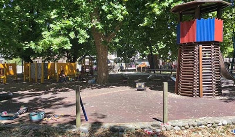 Ξεκίνησαν οι εργασίες στην  παιδική χαρά στο Πάρκο Κατσάρη