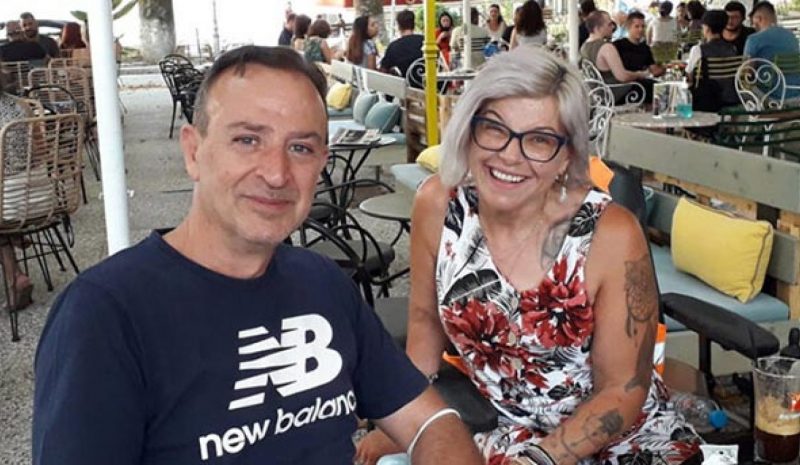 Συνάντηση Θ. Μπέγκα  με την Ανθή Λιάγκου 