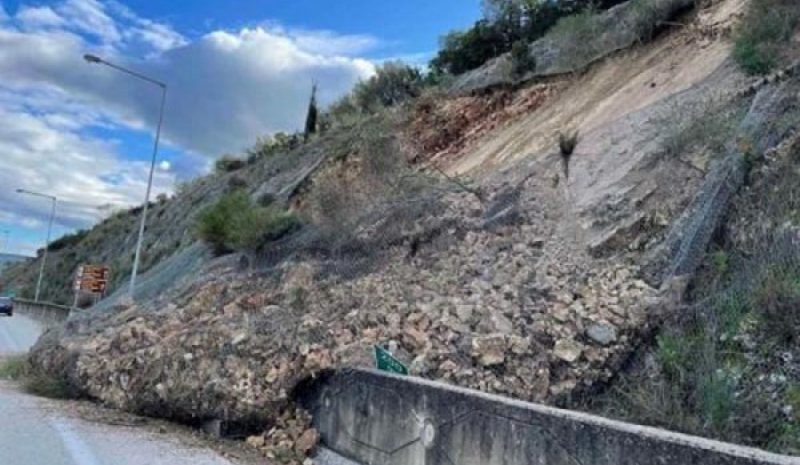 Ερωτηματικά προκαλεί  η κατολίσθηση στην Εγνατία  