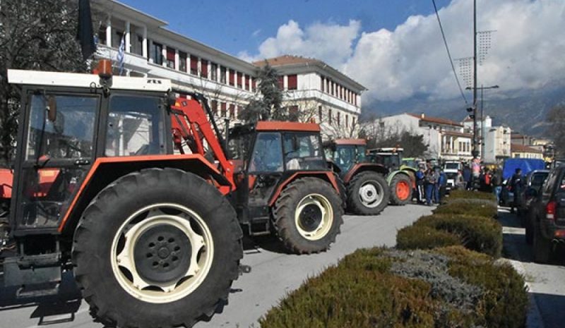 Αγροτική «παρέλαση» χθες  στο κέντρο των Ιωαννίνων!