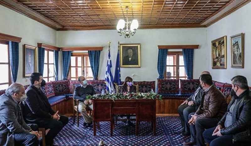 Στο Μέτσοβο ξεναγήθηκε  η Πρόεδρος της Δημοκρατίας 