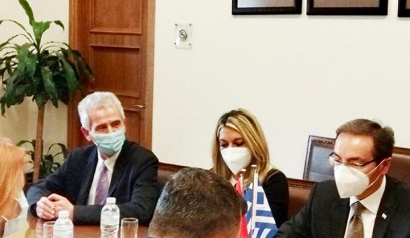 Ο Στ. Καλογιάννης σε συνάντηση για τη  βελτίωση της ελληνοαλβανικής συνεργασίας