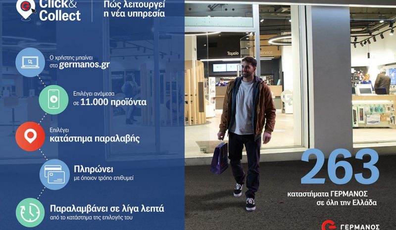 ΓΕΡΜΑΝΟΣ “G Click & Collect”: Παραγγέλνεις online και παραλαμβάνεις άμεσα από κατάστημα