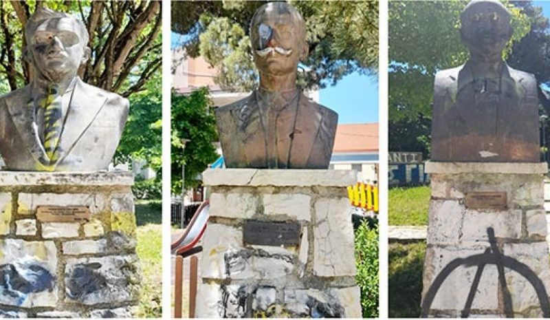 «Όνειδος» για τις βανδαλισμένες  προτομές στο Άλσος Ιωαννίνων!