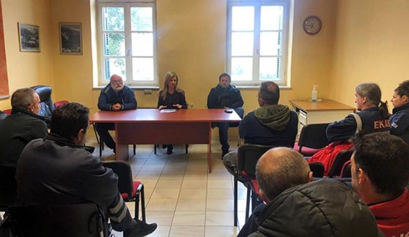 Το ΕΚΑΒ επισκέφθηκε η Μερόπη Τζούφη