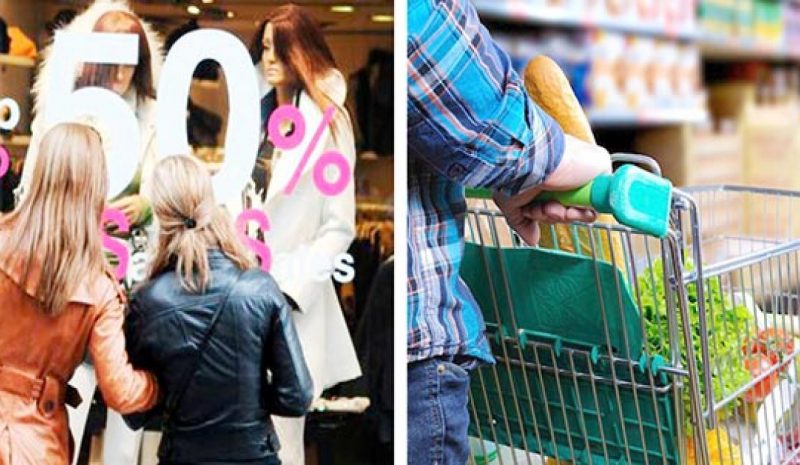 Εκπτώσεις από χθες στα ρούχα, αυξήσεις όμως στα τρόφιμα!