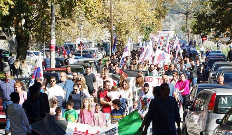 Πολλοί Γιαννιώτες χθες στο συλλαλητήριο αλληλεγγύης για τον Παλαιστινιακό λαό