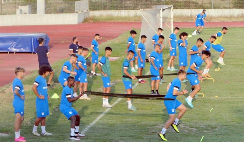 Ασκήσεις στο γυμναστήριο περιελάμβανε το χθεσινό πρόγραμμα του ΠΑΣ Γιάννινα