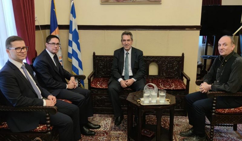 Συνεργασία Δημ. Παπαγεωργίου με τον Πρέσβη της Πολωνίας 