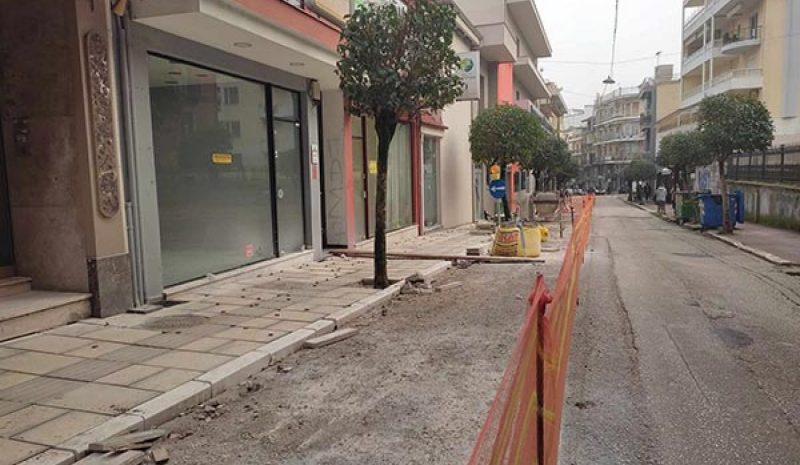 Κλειστό για τα οχήματα τμήμα της Φ. Τζαβέλλα