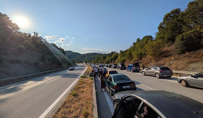 Εκτροπή Ι.Χ. με τραυματίες  χθες στον κόμβο της Τύριας