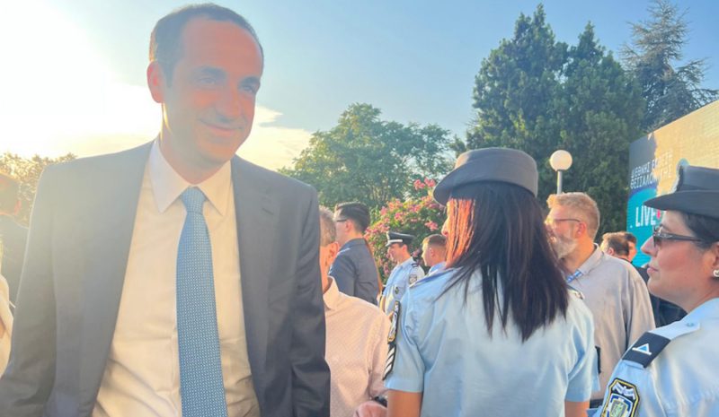 ΔΕΘ 2025: Ο Γρηγόρης Δημητριάδης παρών στην ομιλία του Κυριάκου Μητσοτάκη