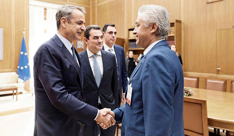 «Παρών» στη συνάντηση με τον  Κ. Μητσοτάκη ο Β. Χριστοφορίδης 